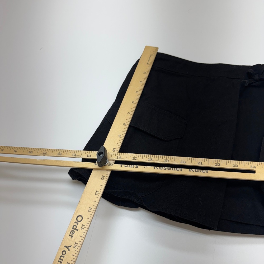 Zara Skort Girls 12-13 Black Goth Grunge Streetwear Cargo - Picture 7 of 7